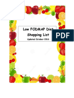 Low FODMAP Diet Shopping List Guide Oct 2016 2