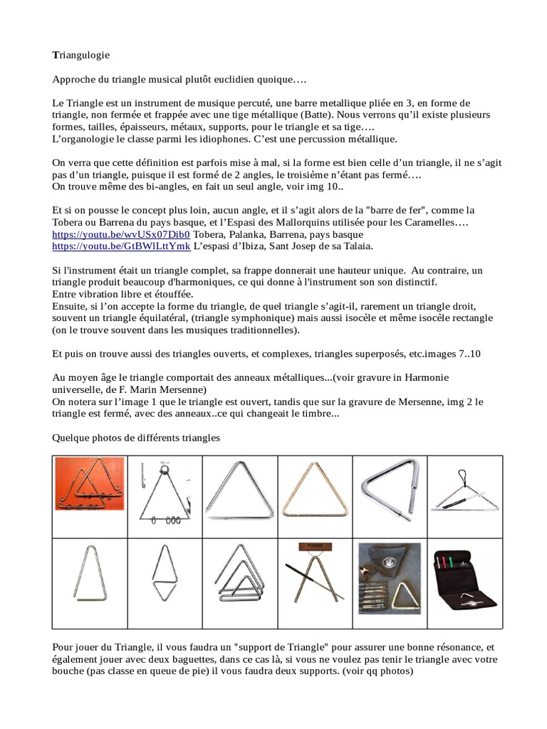 Triangle Conf, PDF, Instruments de musique