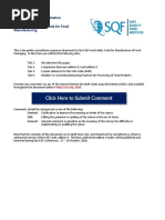 Food Manufacturing Ed9 Public Comment