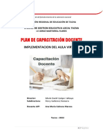 Plan de Capacitación Docente