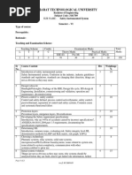 Gujarat Technological University: Bachelor of Engineering Subject Code: 3161709