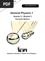 General Physics 1: Quarter 2 - Module 3 Periodic Motion