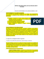 Mecanismos de Control Biológico para Los Cultivos de Café y Plátano