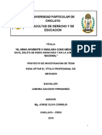 Universidad Particular de Chiclayo Facultad de Derecho Y de Educacion