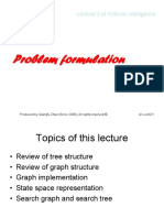 Problem Formulation: Lecture 2 of Artificial Intelligence
