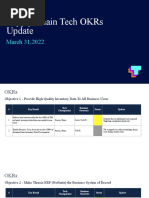 2022 Q1 OKR Update Supply Chain Tech Update