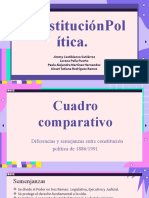 Diferencias y semejanzas entre constituciones de 1886 y 1991