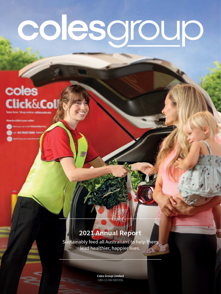 Annual Report Coles 2021 PDF Sustainability Dividend