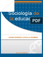 Sociologia de La Educacion LIBRO Castillo