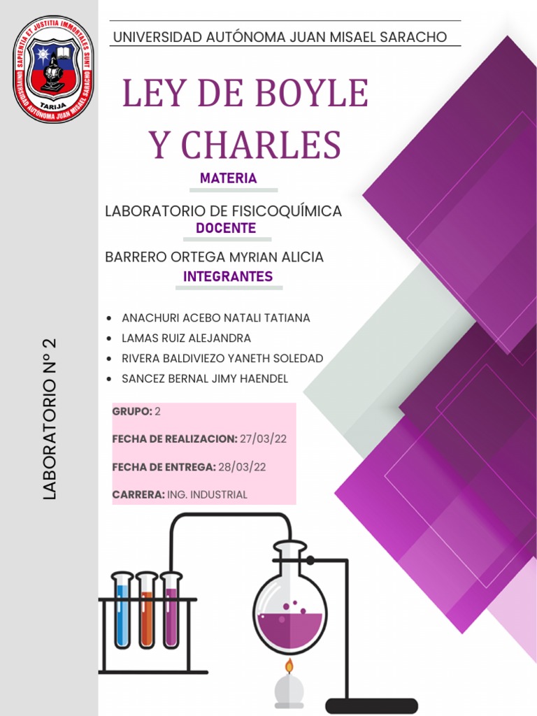 Ley de Boyle y Charles en Gases Ideales | PDF | Gases | Física