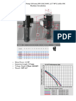 1/4 HP Coolant Pump 220 MM, 1PH 120/240V, 1/2" NPT, Lathe CNC Machine Circulation