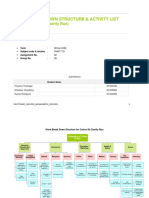 Work Break Down Structure & Activity List: For (Spring Event/Charity Run)