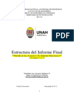 5. Lectura-Is115, Estructura Del Informe -Detalle de Los Avances i, II e Informe Final