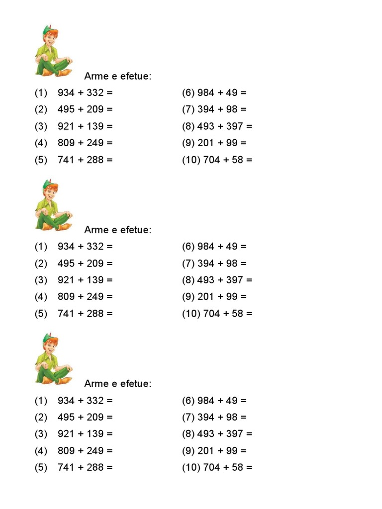 Fevereiro Matematica Arme e Efetue | PDF