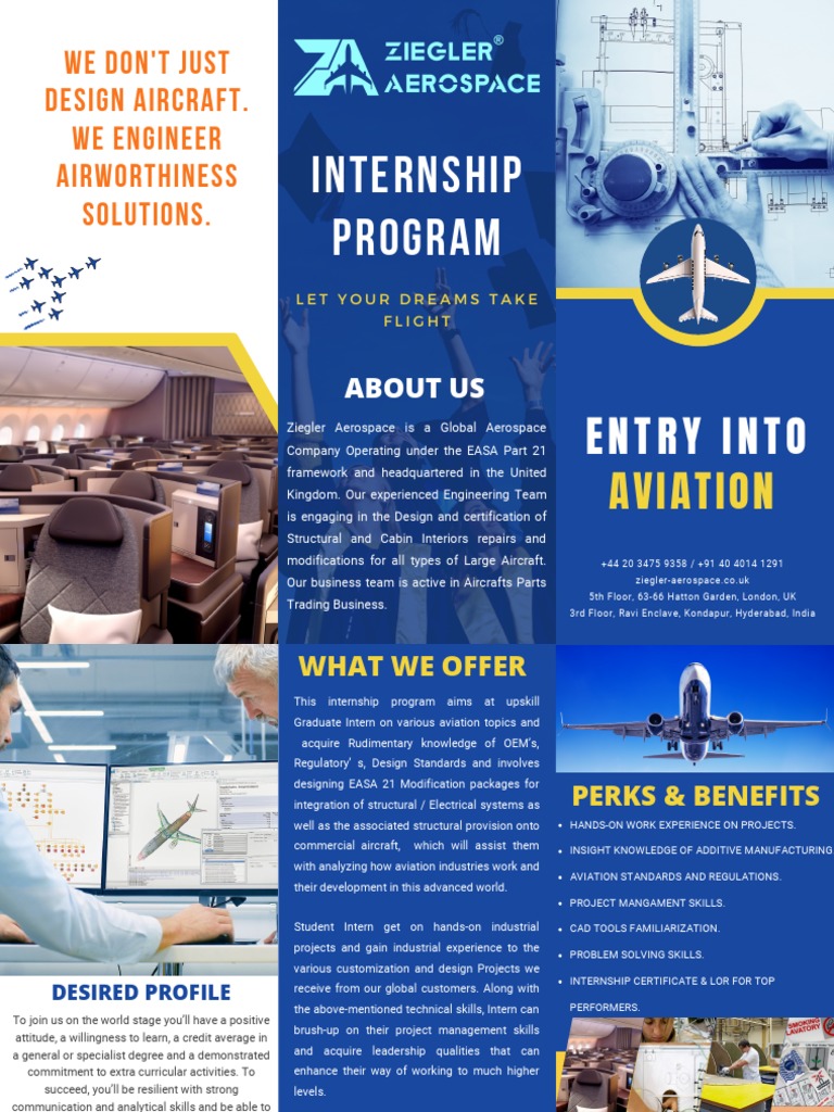 Taking Flight: An Internship Program at Ziegler Aerospace Offering ...