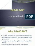 1 - Introduction To MATLAB