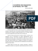 Economias Socialistas São Impossíveis - Lições Da Rússia, 1917-1922