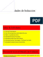 Actividades de Induccion