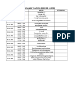 Schedule Training Anak Baru