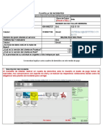 Plantilla de Incidente Medio de Pago Cuadre Domicilio