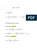 Formulas Series de Fourier