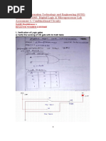 School of Information Technology and Engineering (SITE) Course: SWE1003-Digital Logic & Microprocessor Lab Assessment 1: Combinational Circuits