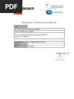 Operation & Maintenance Manual: Cristina GR