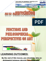 2nd - Functions and Philosophical Perspective On Art
