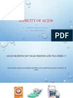 Basicity of Acids ( Chemistry Seminar ) (1)