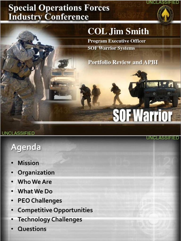 Peo Sof Warrior Brief Sofic 2011 Pdf Armour United States Special
