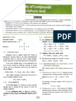 Study of Compounds: D. Sulphuric Acid