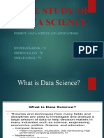 Case Study of Data Science