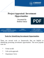 Project Appraisal: Investment Opportunities: Presented by Bidisha Sarkar