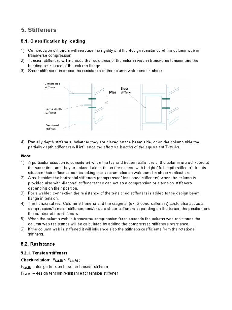 Stiffeners | PDF | Buckling | Beam (Structure)