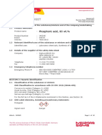 Safety Data Sheet: Phosphoric Acid, 85 WT.%