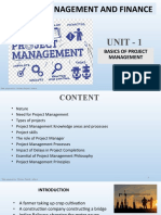 Unit 1 Basics of Project Management