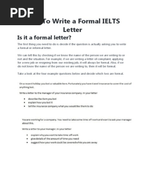 Formal Letter