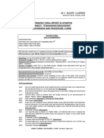 Emergency Drill Report & Synopsis Subject: "Stranding/Grounding" Governing Sms Procedure: S-0902