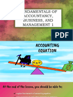 Fundamentals of Accountancy, Business, and Management 1