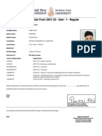 Examination Form 2021-22 - Sem - 1 - Regular