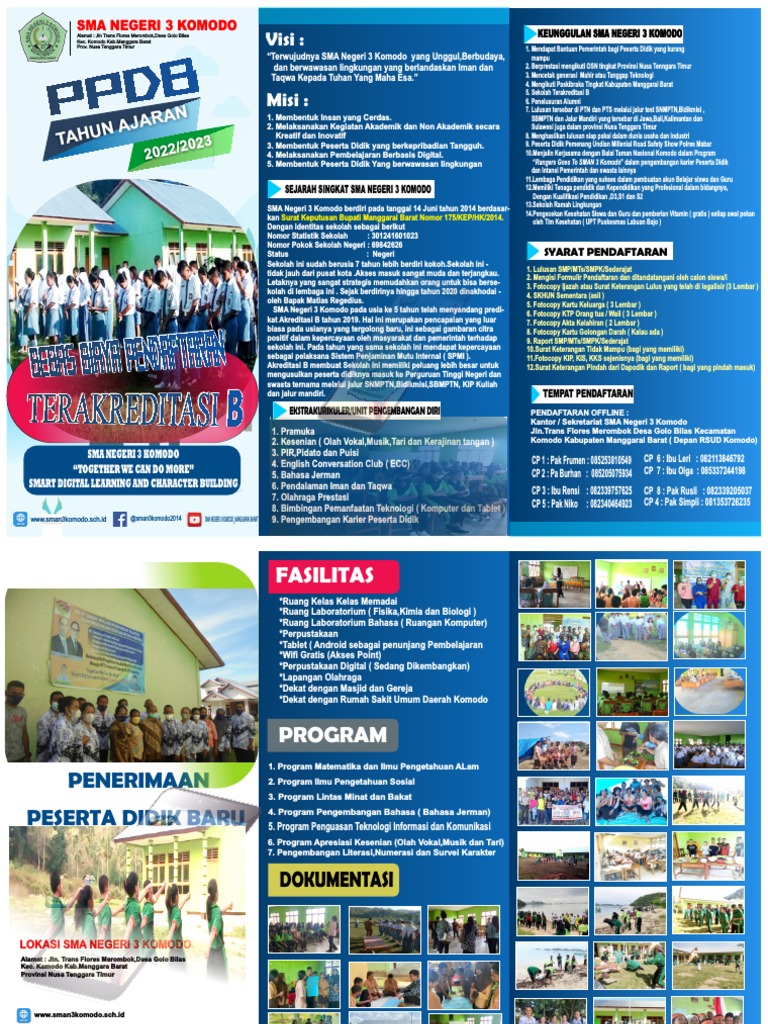 Penerimaan Siswa Baru SMA 3 Komodo 2022 | PDF