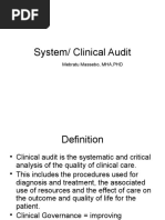 Clinical Audit For HCQ MASTERS Class