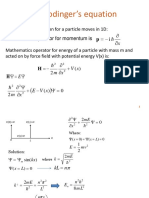 Schrodinger's Equation For A Particle Moves in 1D