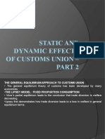 Static and Dynamic Effects of Customs Union - Part2