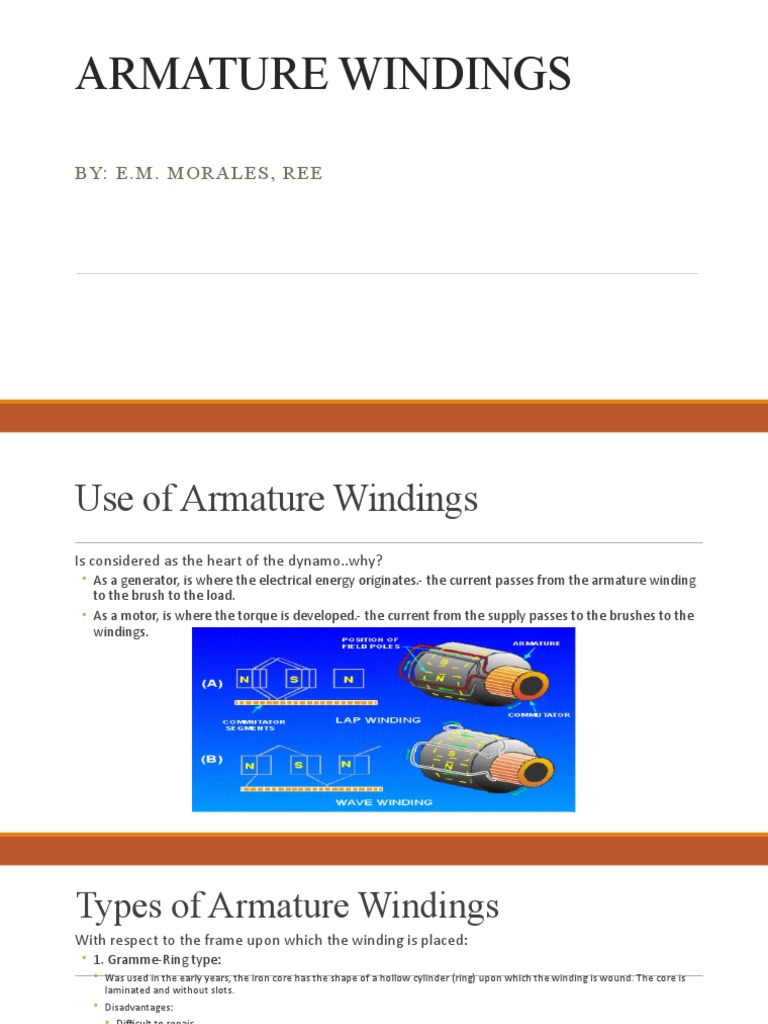Armature Windings 2 PDF Electrical Engineering Manufactured Goods