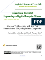 A Secured Text Encryption With Near Field Communication (NFC) Using Huffman Compression