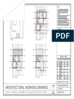 Architectural Working Drawing: Project 1-Residence Assignment-3: Plans, Elevations, Section & Toilets