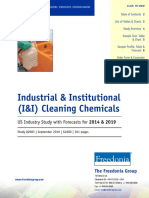 Industrial & Institutional (I&I) Cleaning Chemicals: US Industry Study With Forecasts For