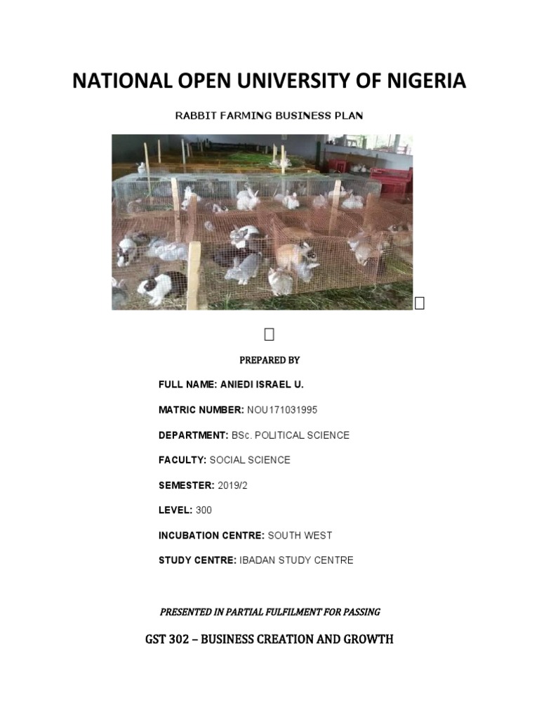 Israel Rabbit Farm PDF Advertising Banks