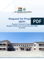 Request For Proposal (RFP) : People's Schools Program (English Medium & Comprehensive High Schools)